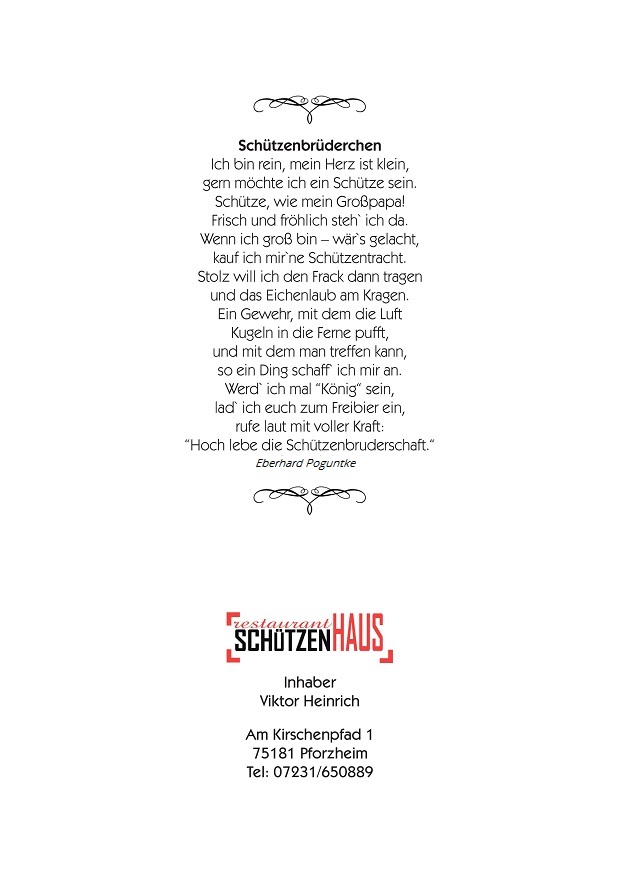Speisekarte-Gedicht
